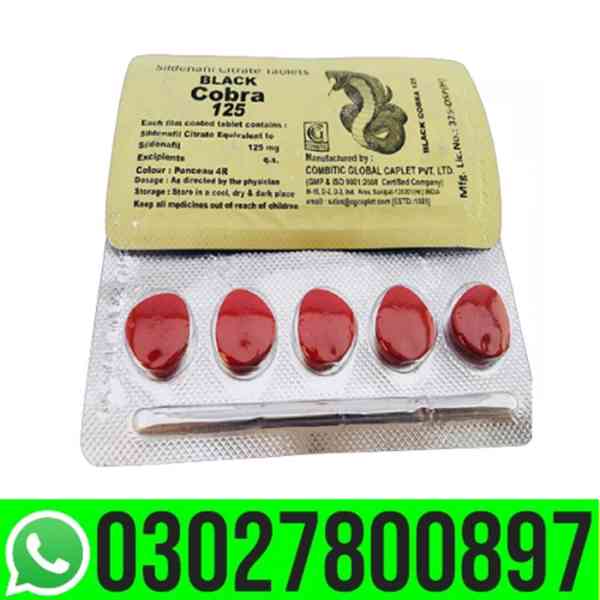 Black Cobra 125mg Tablets in Gujranwala | 03027800897 = Best