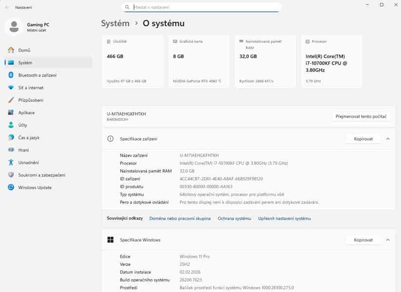 🚀 HERNÍ PC INTEL i7-10700KF, 32GB RAM, RTX 4060 Ti, SSD 🚀 - foto 8