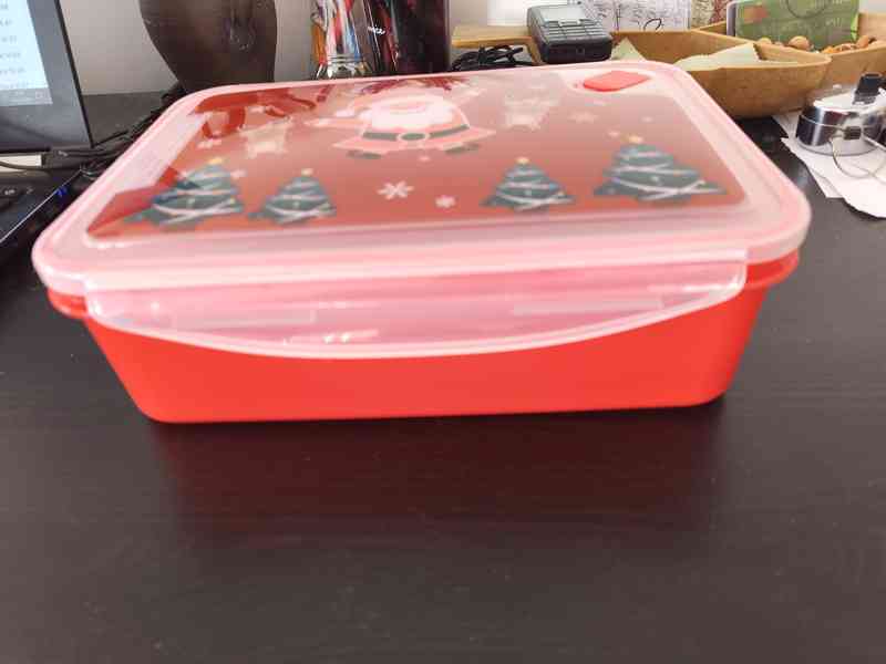 Plastová dóza s víčkem TORO 2200ml vánoční motiv - foto 2