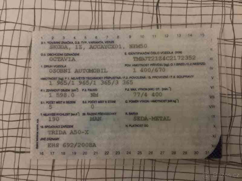 Škoda Octavia 1,6   Combi TDi 77 kw - foto 3