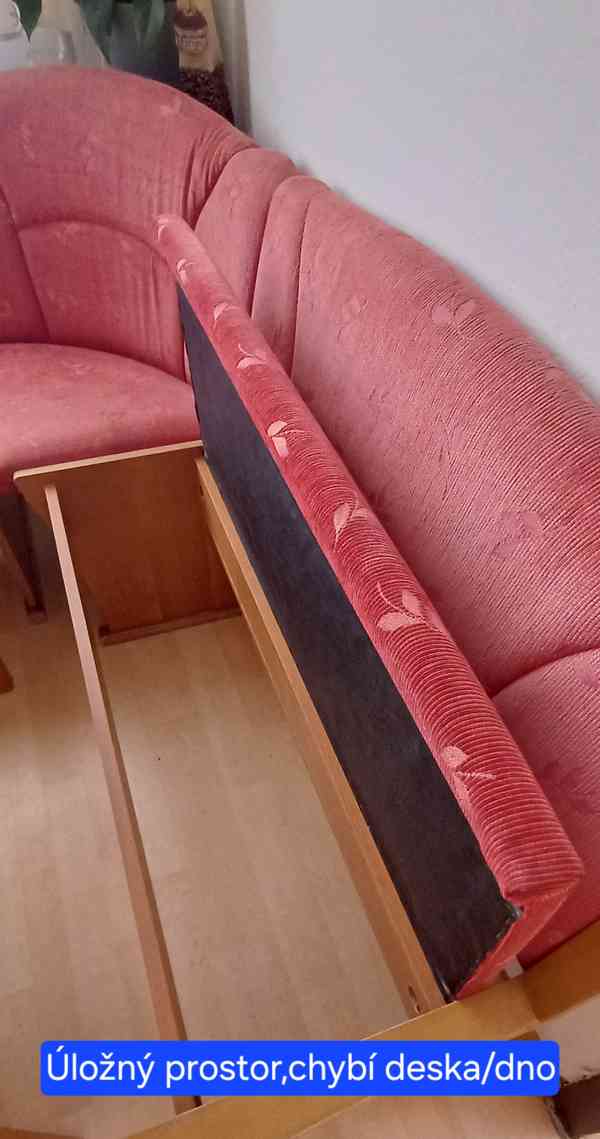 Rohová jídelní sestava (rozkládací stůl,2 židle) - foto 17