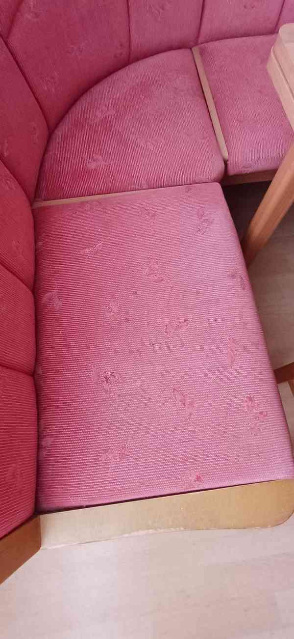 Rohová jídelní sestava (rozkládací stůl,2 židle) - foto 12