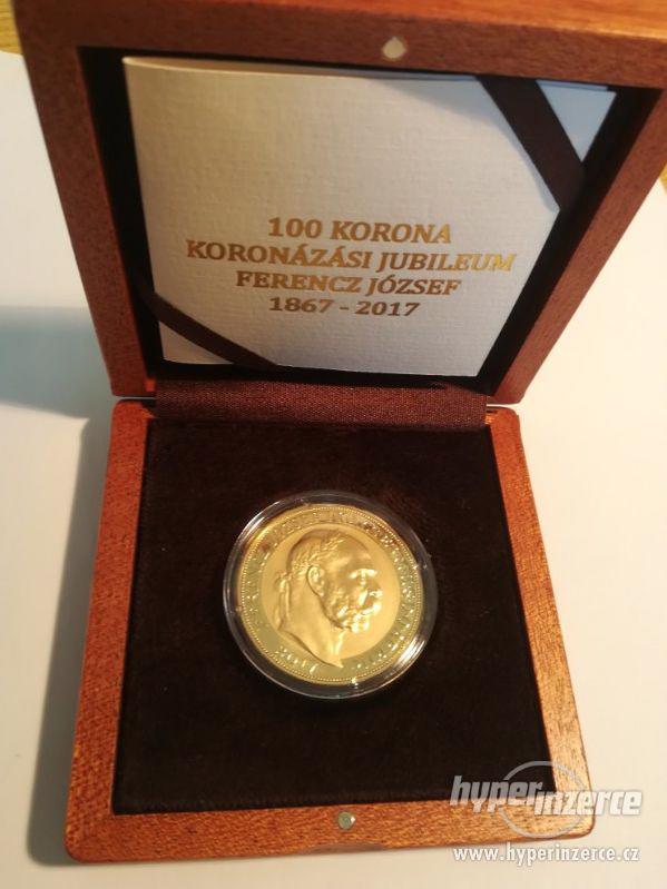 Zlatá mince František Josef I. 100 koruna ke 150. výročí - foto 1