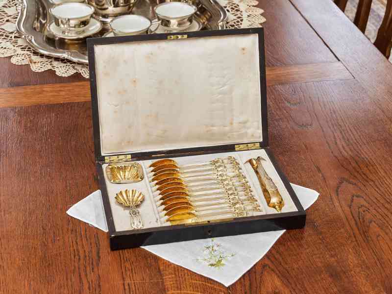 Luxusní stříbrná čajová sada s monogramem SG – 800/1000, 236 - foto 2