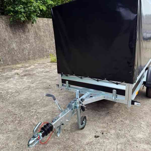 Nový brzděný přívěsný vozík 1300Kg +plachta,2,65mx1,30, DPH - foto 7