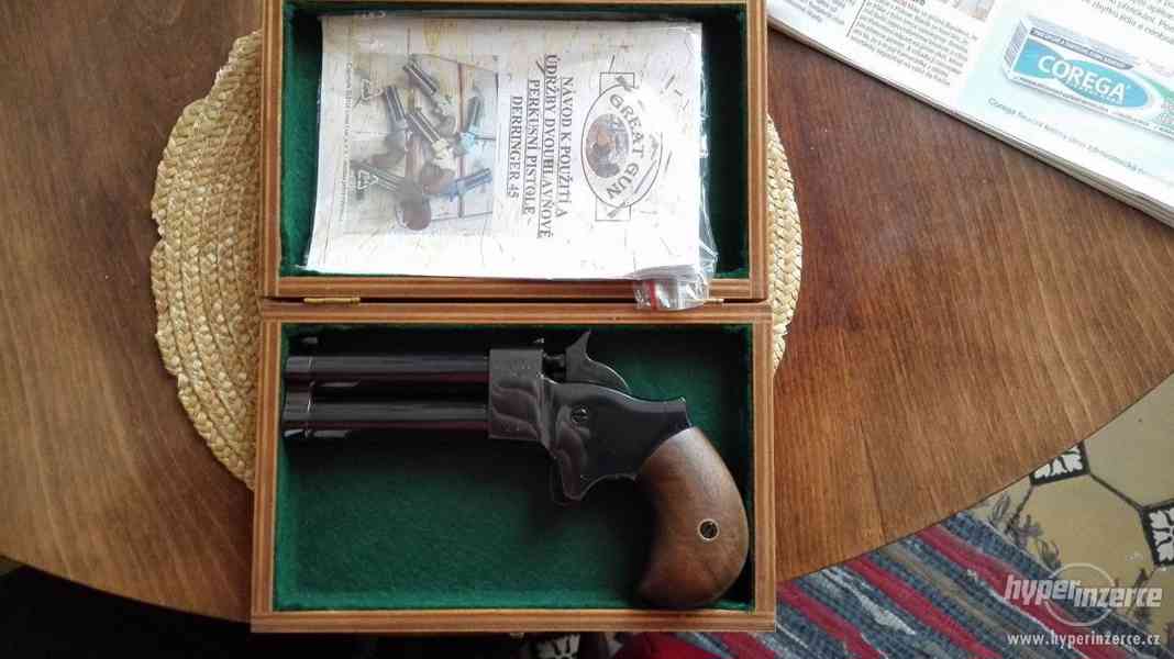 Perkusní Derringer Great Gun cal. 45 černý - foto 2