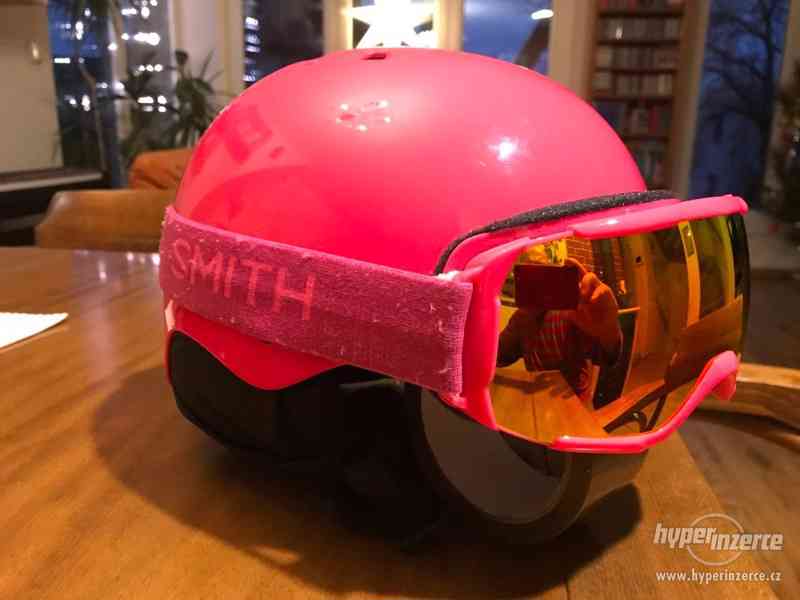 Juniorská lyžařská helma Smith Holt Jr. + brýle