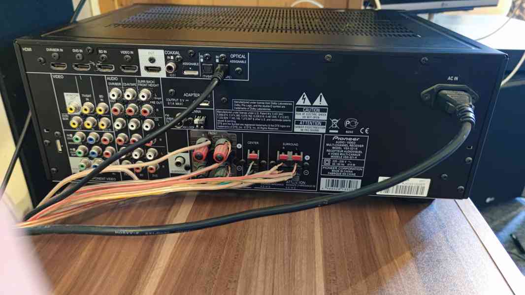PIONEER VSX-521-K 5.1 kanálový AV receiver - foto 4