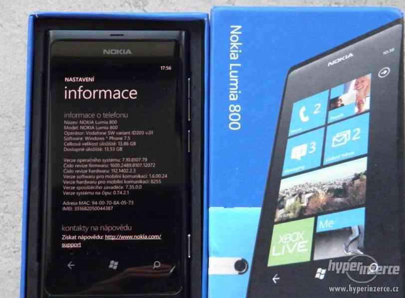 NOKIA Lumia 800,komplet,CZ ZÁRUKA,16GB - foto 3