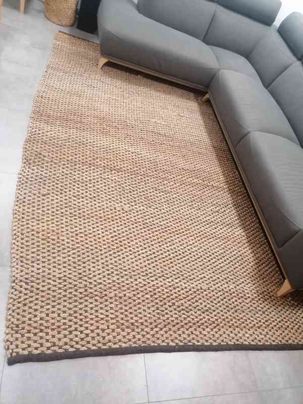 Ručně tkaný jutový koberec 200x300  - foto 1
