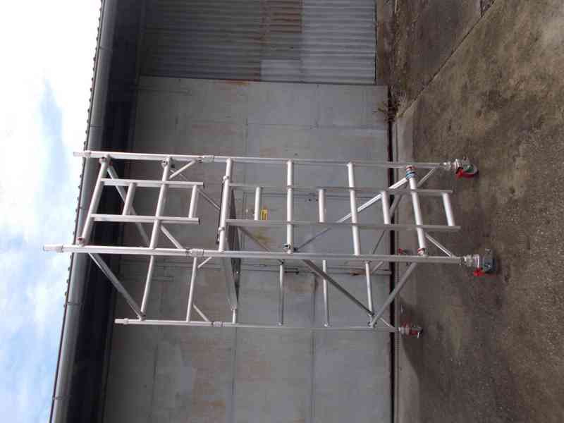 Pojízdné hliníkové lešení klasická verze 4,2m PV - foto 2