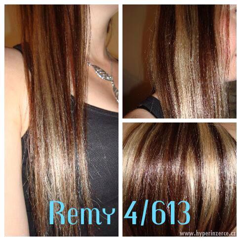 Clip in vlasy 4/613 REMY - foto 1