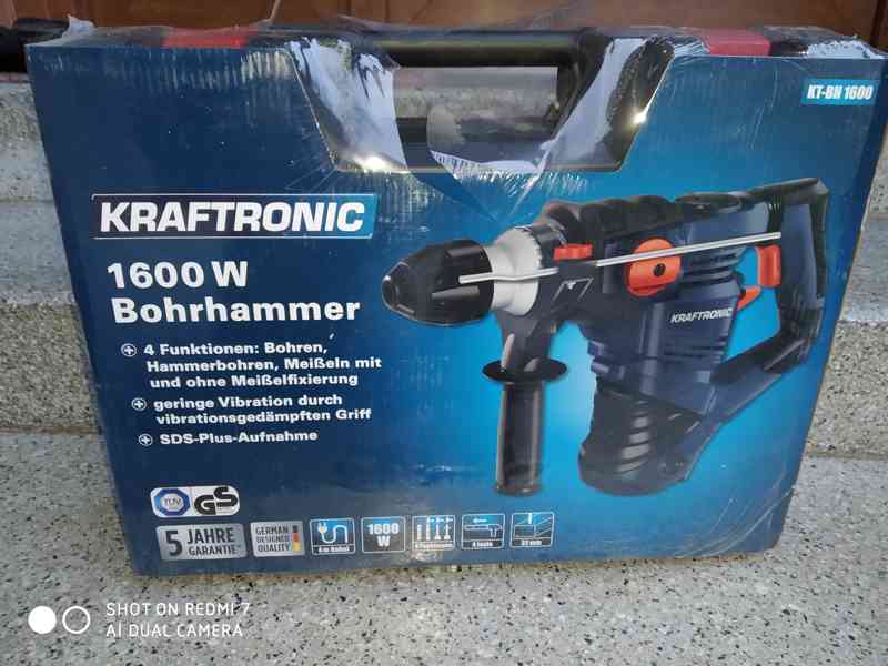 Prodám NEPOUŽITÉ bourací kladivo KRAFTRONIC KT-BH 1600 W.  - foto 5