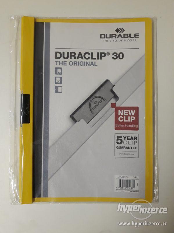 Desky s rychlovazačem Durable Duraclip 30 A4 žluté
