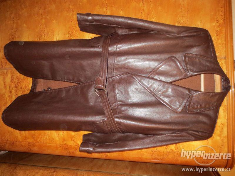 Prodám originální kožený kabát dlouhý. - foto 1