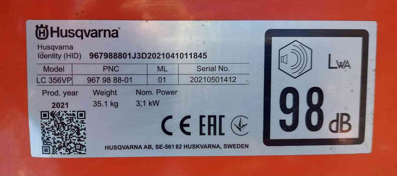 Sekačka Husqvarna LC356LV - foto 3