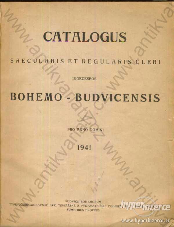 Catalogus saecularis et regularis cleri dioeceseos - foto 1