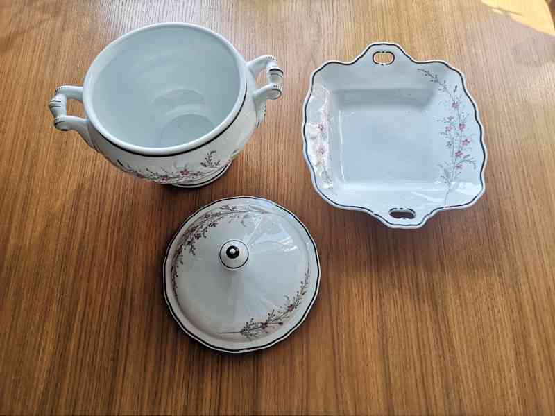Porcelánová sada nádobí - starožitné - foto 3