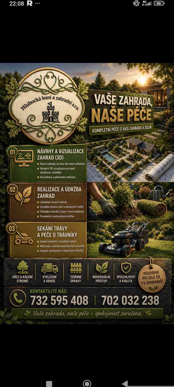 Kompletní zahradnické práce 