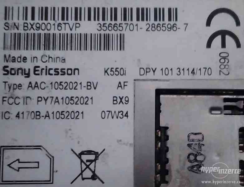 Sony Ericsson K550i - k opravě nebo na náhradní díly!!! - foto 10