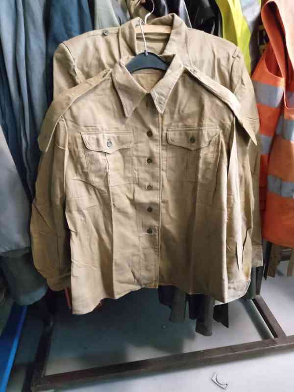 vojenská košile Khaki s dlouhým rukávem