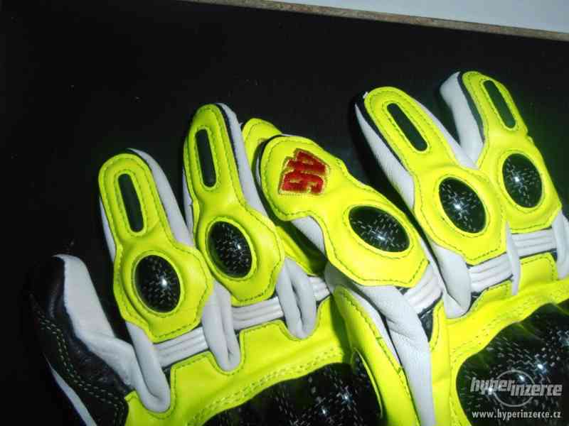 Moto rukavice V46 - barva žlutá - foto 2