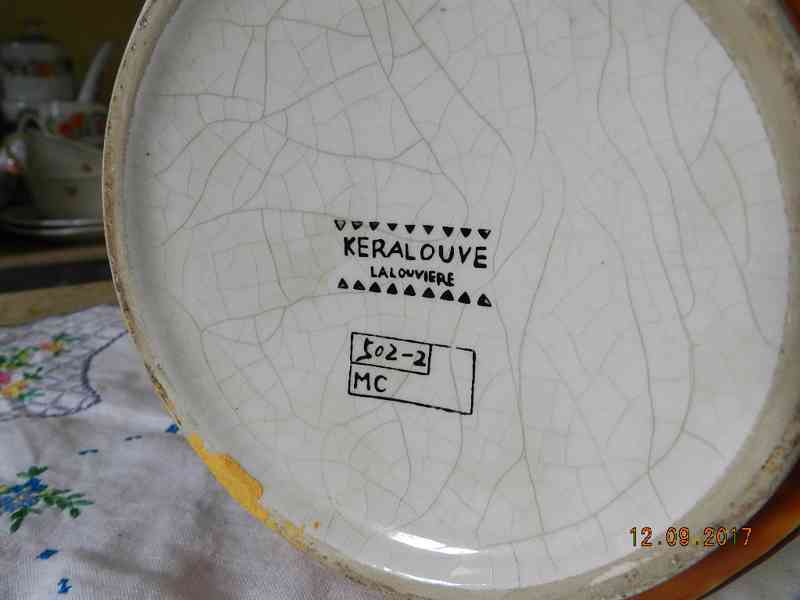 Vzácná Art Deco Váza Keralouve Lalouviere Kubismus Belgie  - foto 7