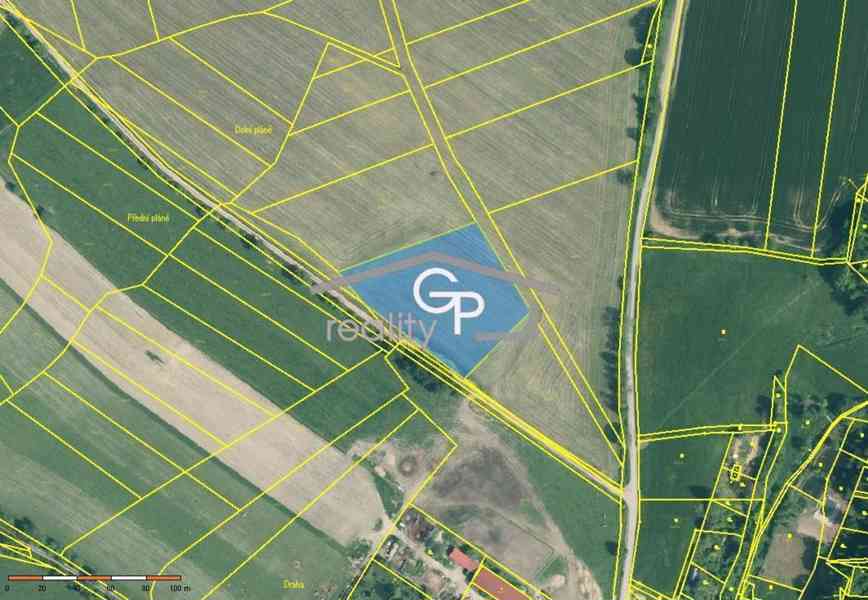 Prodej orné půdy 5.340 m2 u Krasetína, okr. ČK - foto 6