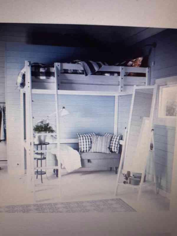 Vysoká postel Ikea pro dítě i dospělého - foto 1
