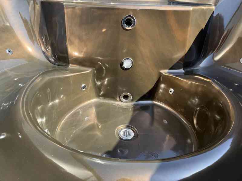 Koupací sud Marble 2 čtverec, hnědá varianta - foto 7