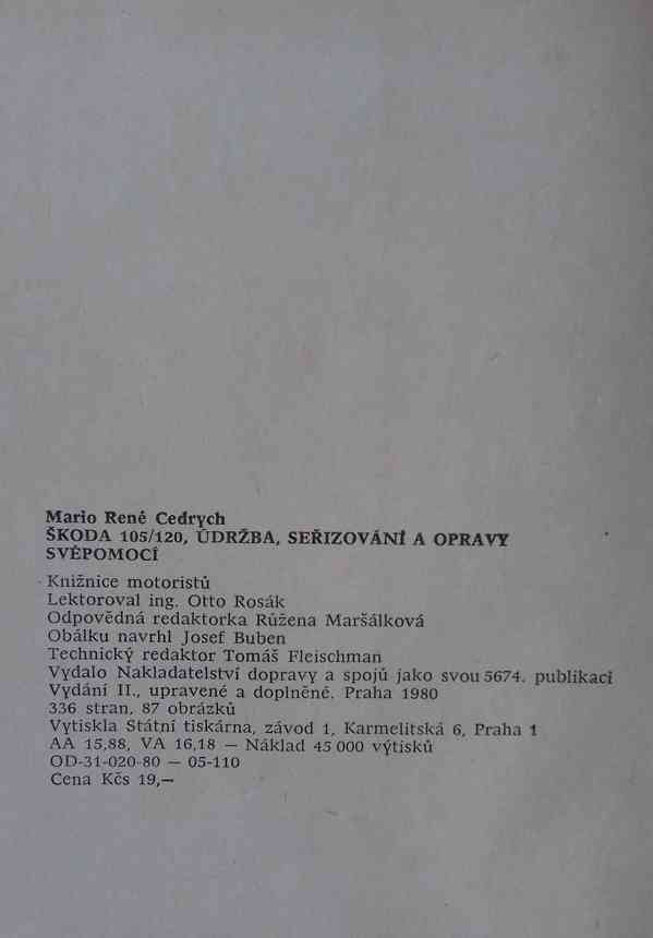 Škoda 105/120 motoristická literatura - foto 4