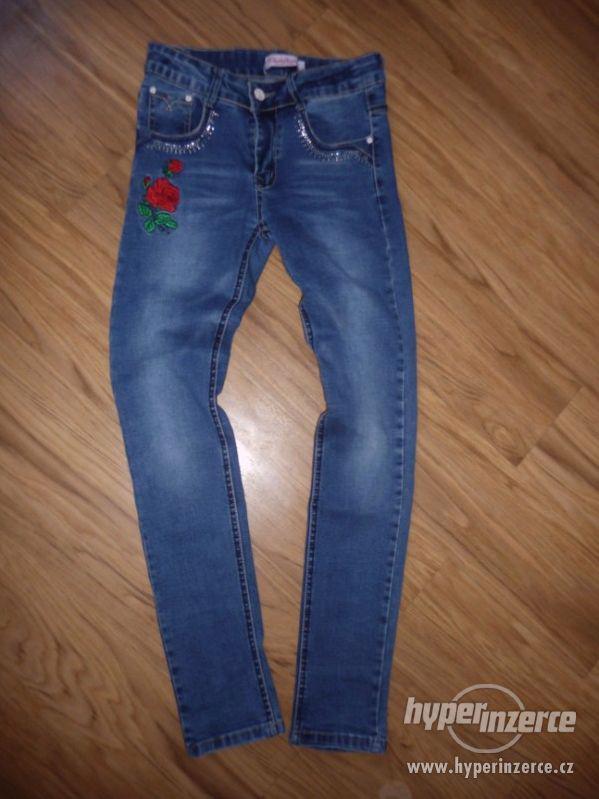 Džínové skinny kalhoty na 12-13L- vel.158 - foto 1