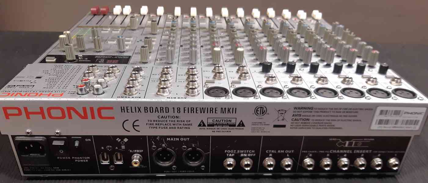 Mix pult - PHONIC Helix Board 18 Firewire MKII  - foto 2