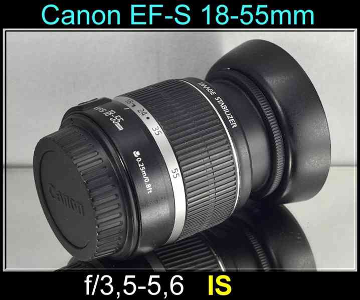 Canon EF -S 18-55mm f/3.5-5.6 IS **APS-C zoom  - foto 1