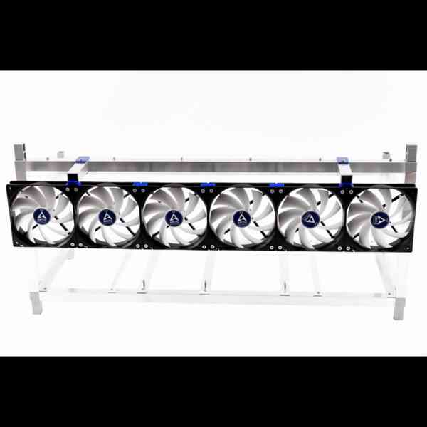 Hliníkový rám pro mining rig + sada pro chlazení - bazar - Hyperinzerce.cz