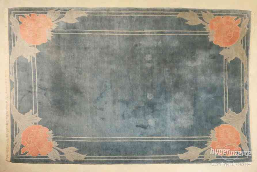 Modrý nepálský koberec 350 X 247 cm - foto 1