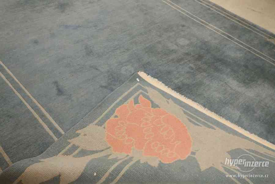 Modrý nepálský koberec 350 X 247 cm - foto 3