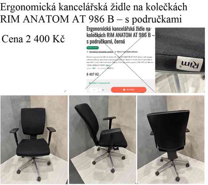prodám kancelářské židle větší množství  - foto 3