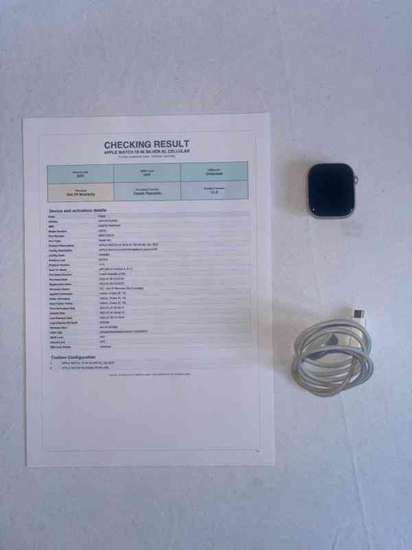 Apple Watch 10 46mm Silver Cellular, iCloud OFF, bootloop... - foto 2