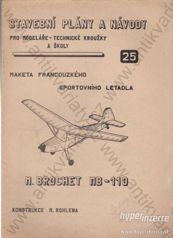 M. Brochet MB - 110 Maketa franc. sport. letadla - foto 1