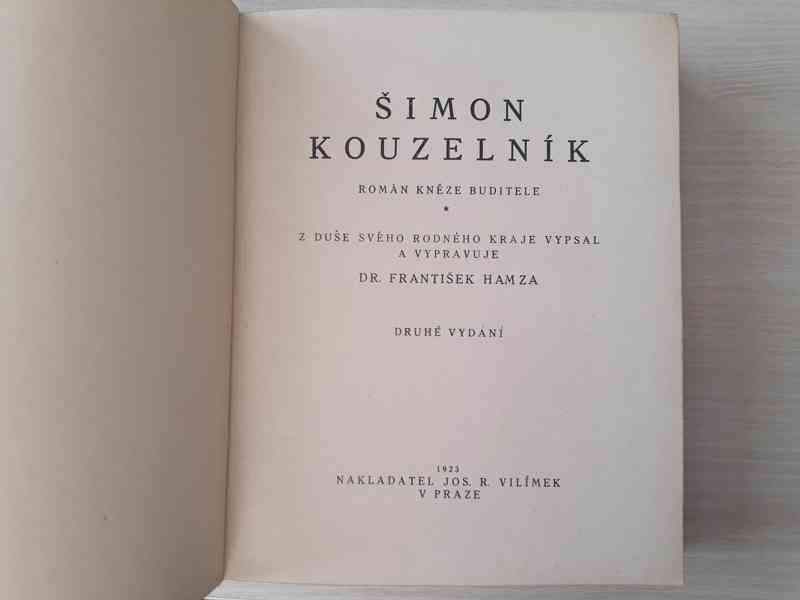  Šimon kouzelník - František Hamza (vyd. 1923)  - foto 2