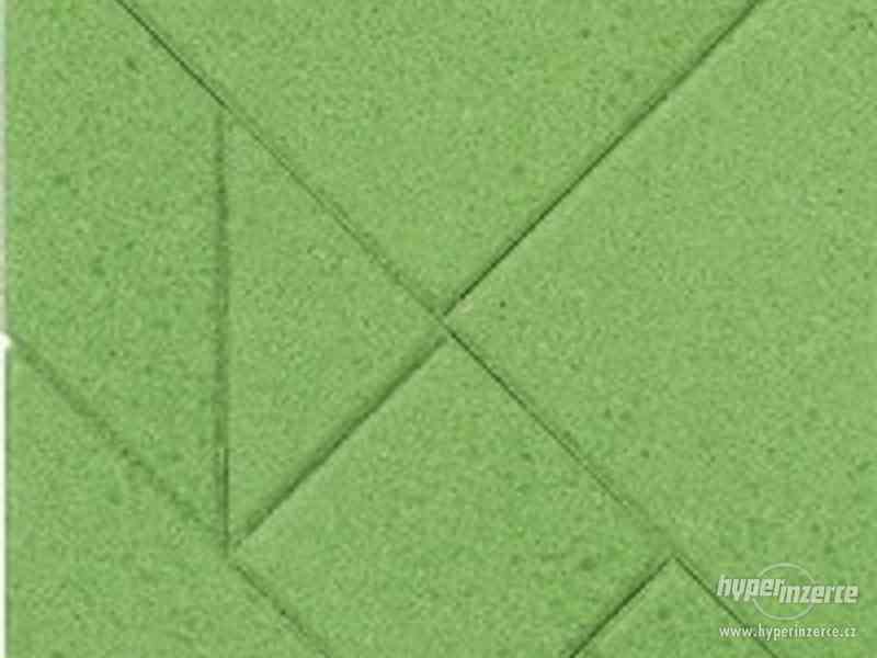 Puzzle z kamenů, barva zelená, 7x7 cm (Goki) - foto 1