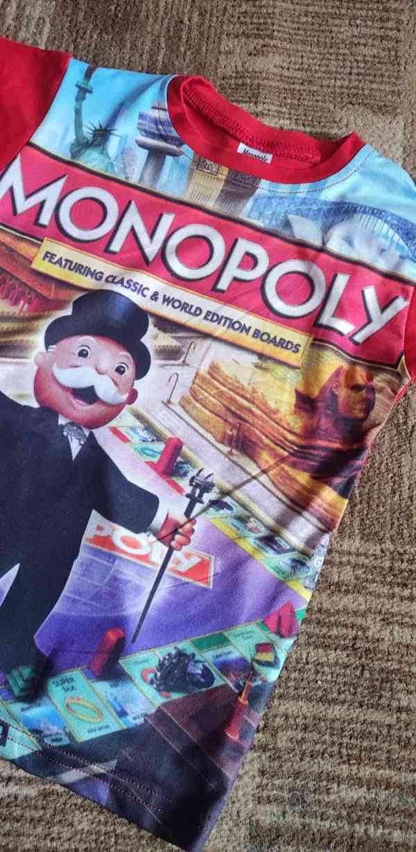 Dětské tričko Monopoly, vel. 116/122 - foto 2