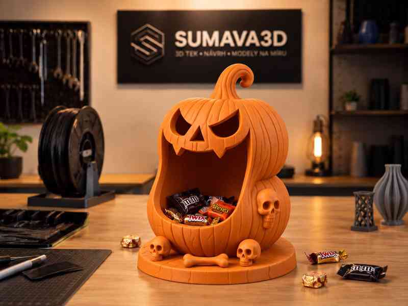 🎃 Halloween dýně na sladkosti – Pumpkin Candy Holder - foto 1
