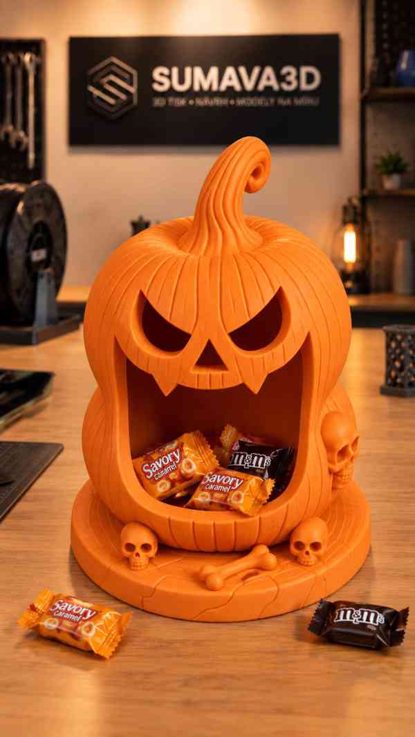 🎃 Halloween dýně na sladkosti – Pumpkin Candy Holder - foto 2