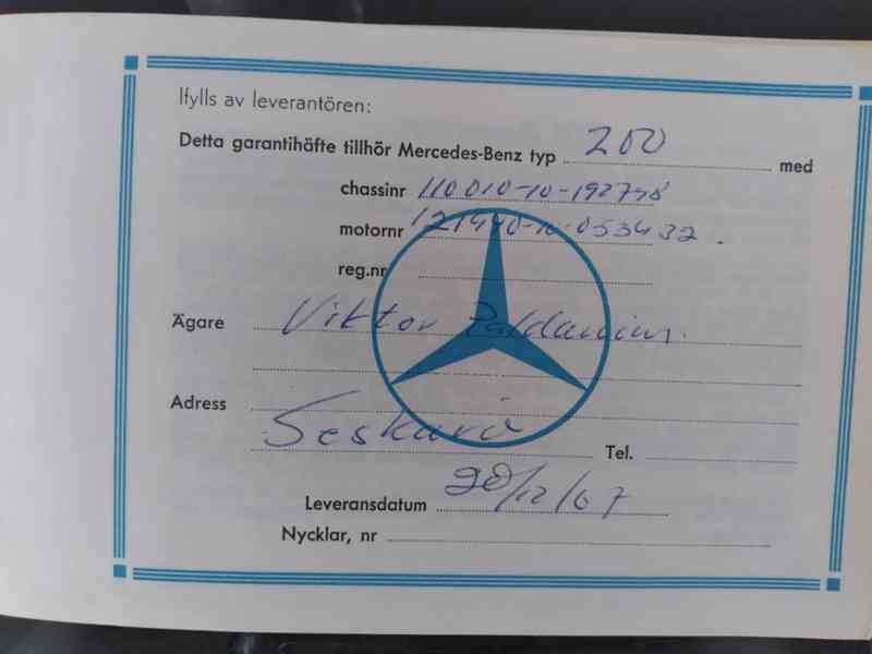 MERCEDES BENZ 190 W 110 2.0 BENZÍN - foto 19