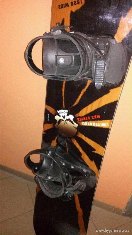 Prodám snowboard, komplet- vázání a obuv - foto 2