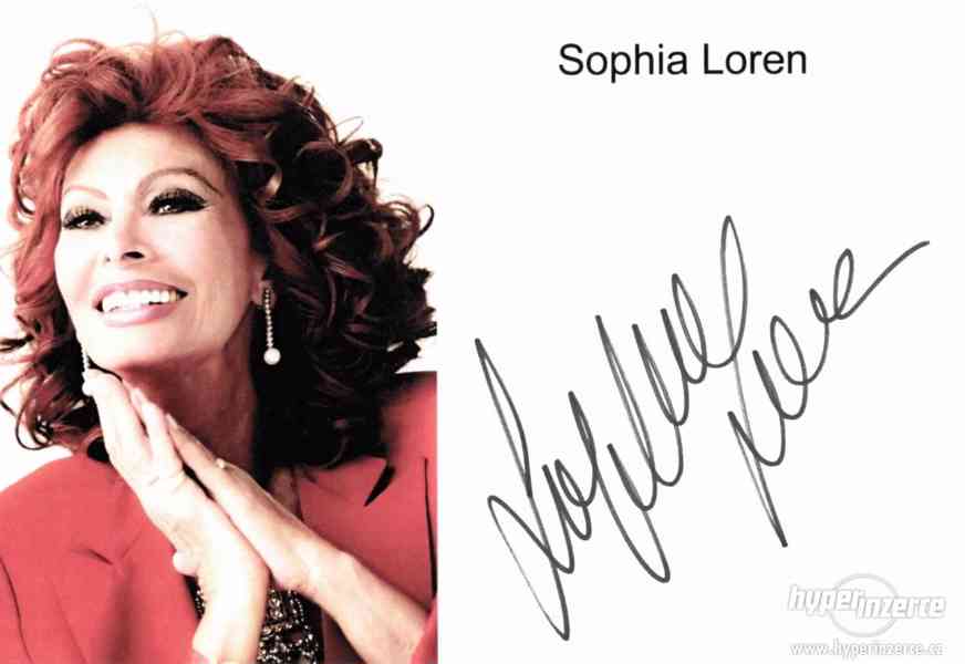 Sophia Loren autogram - foto 3