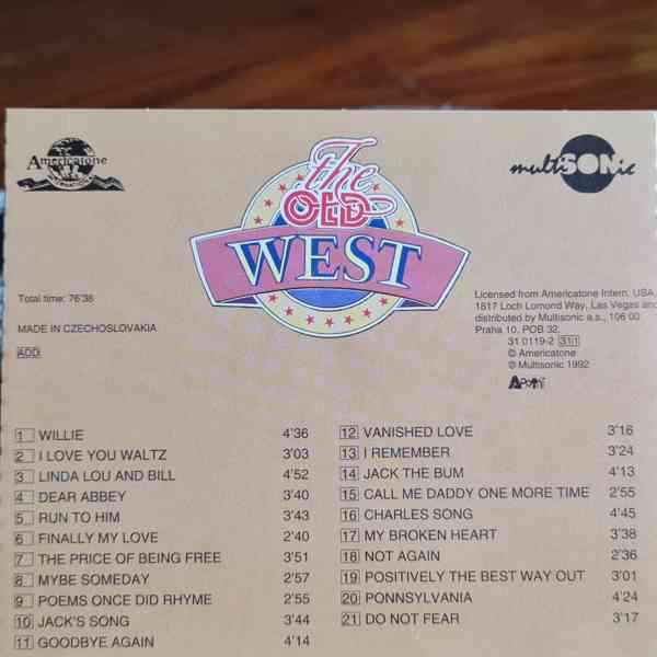 CD - THE OLD WEST / Country & Western Hits - foto 2