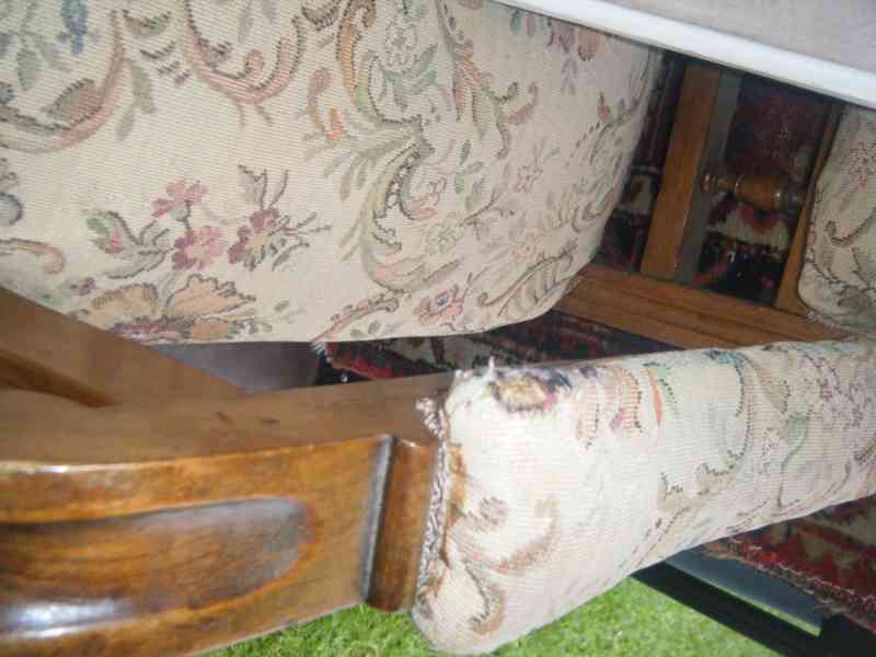 Starožitná sedačka sofa + křesla - foto 12